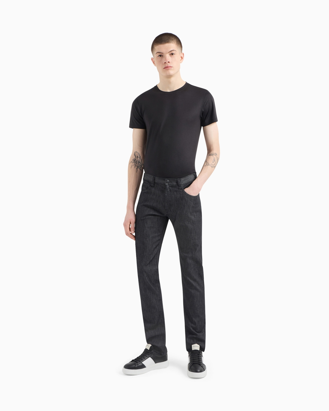 J45 Regular-fit, worn-wash 8 oz denim jeans - 2