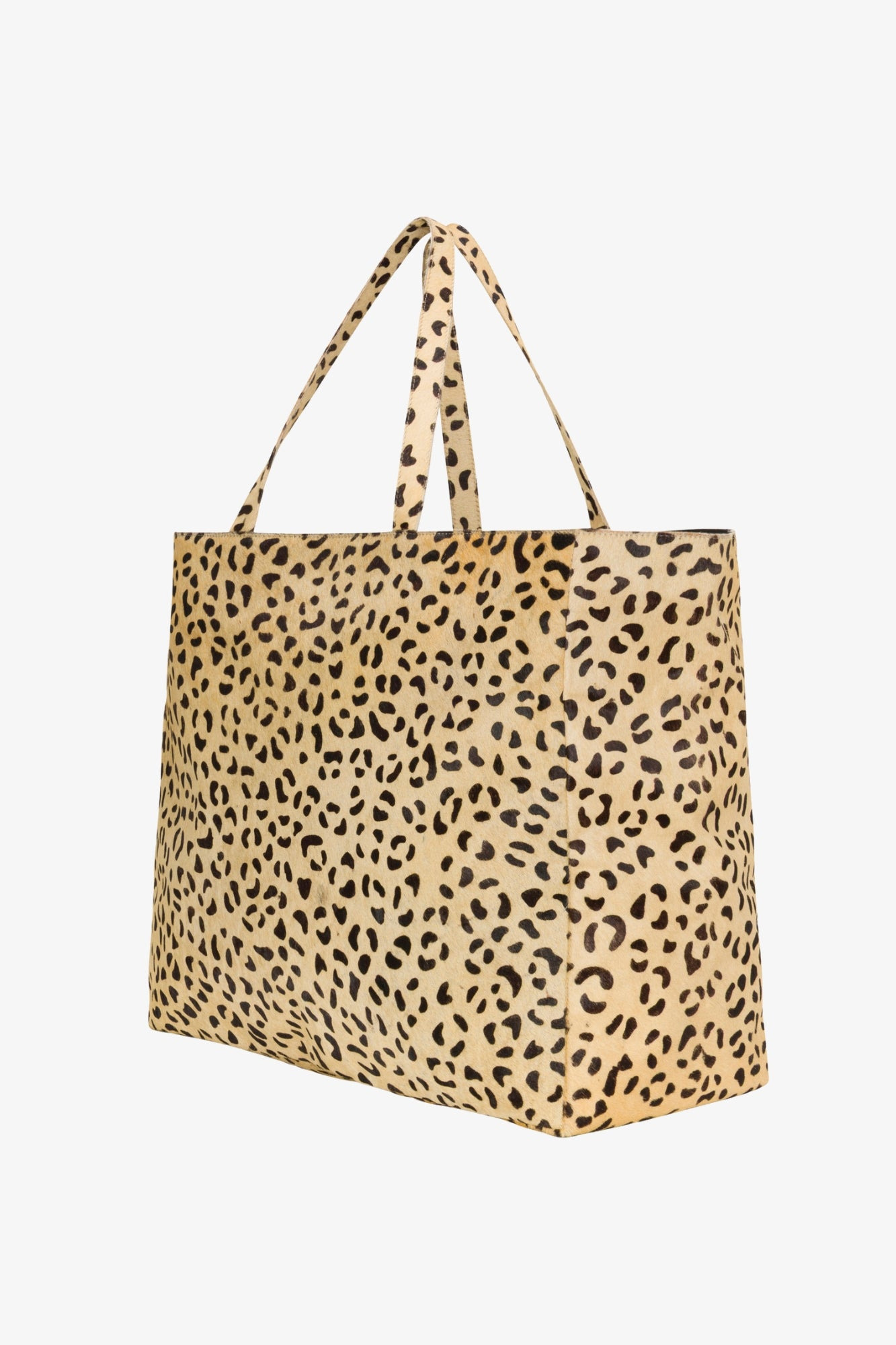 CHEETAH SUEDE LARGE CLASSIC TOTE - 6