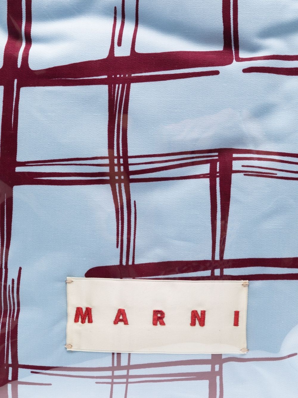 checked padded-design tote bag - 4