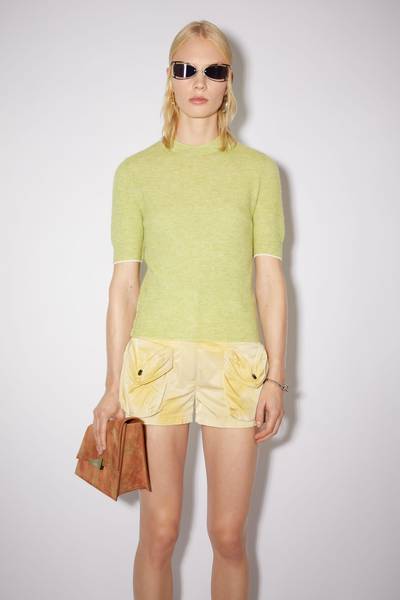 Acne Studios Alpaca blend t-shirt - Apple green outlook