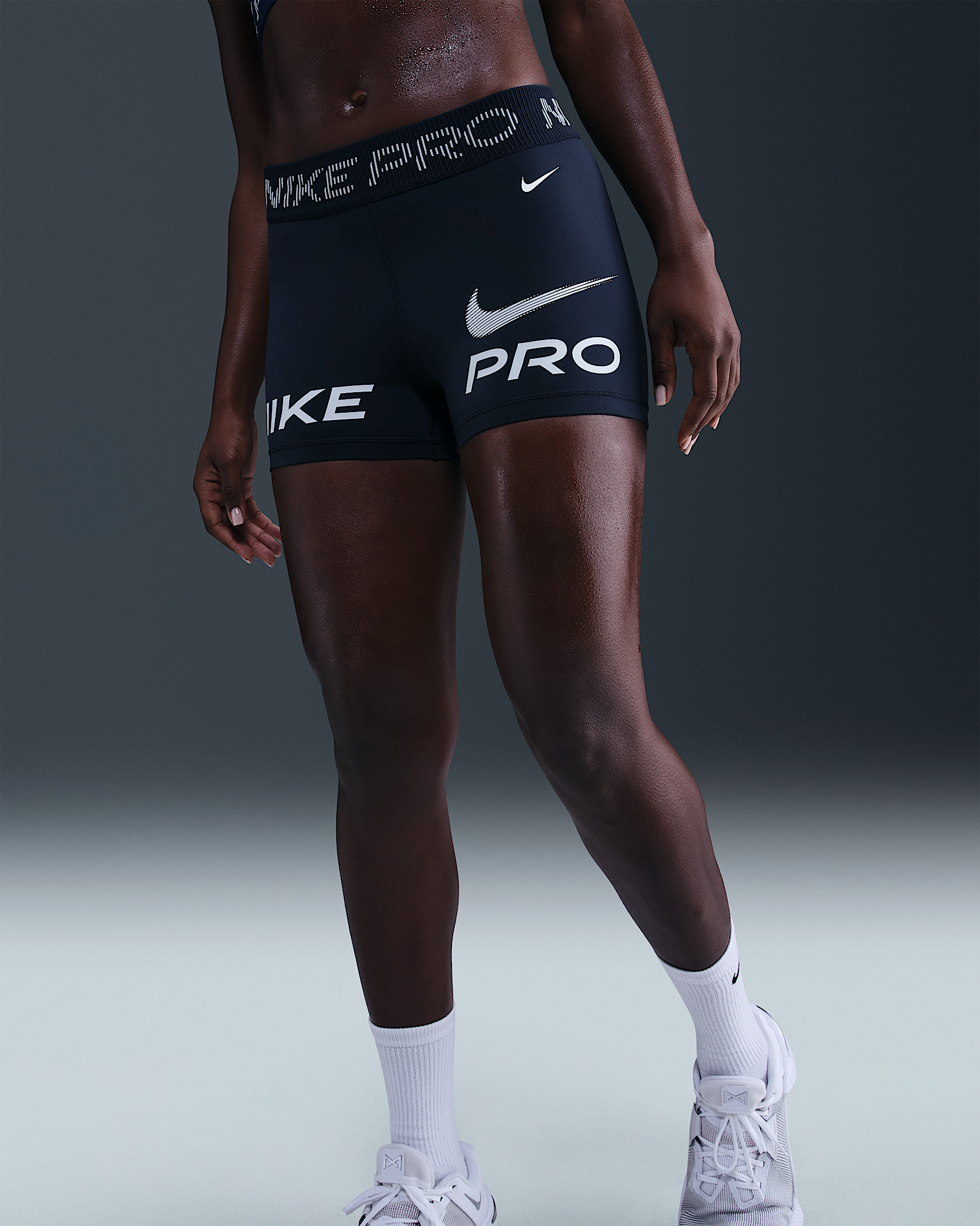 Nike Pro Women's Mid-Rise 3" Biker Shorts - 2