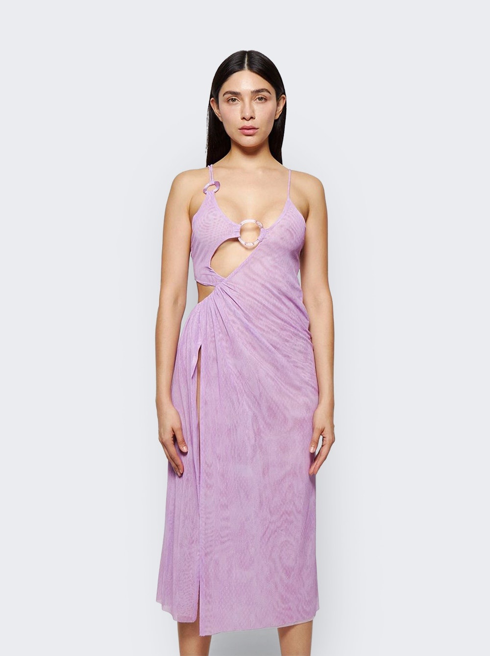 Single Slip Dress Purple - 3