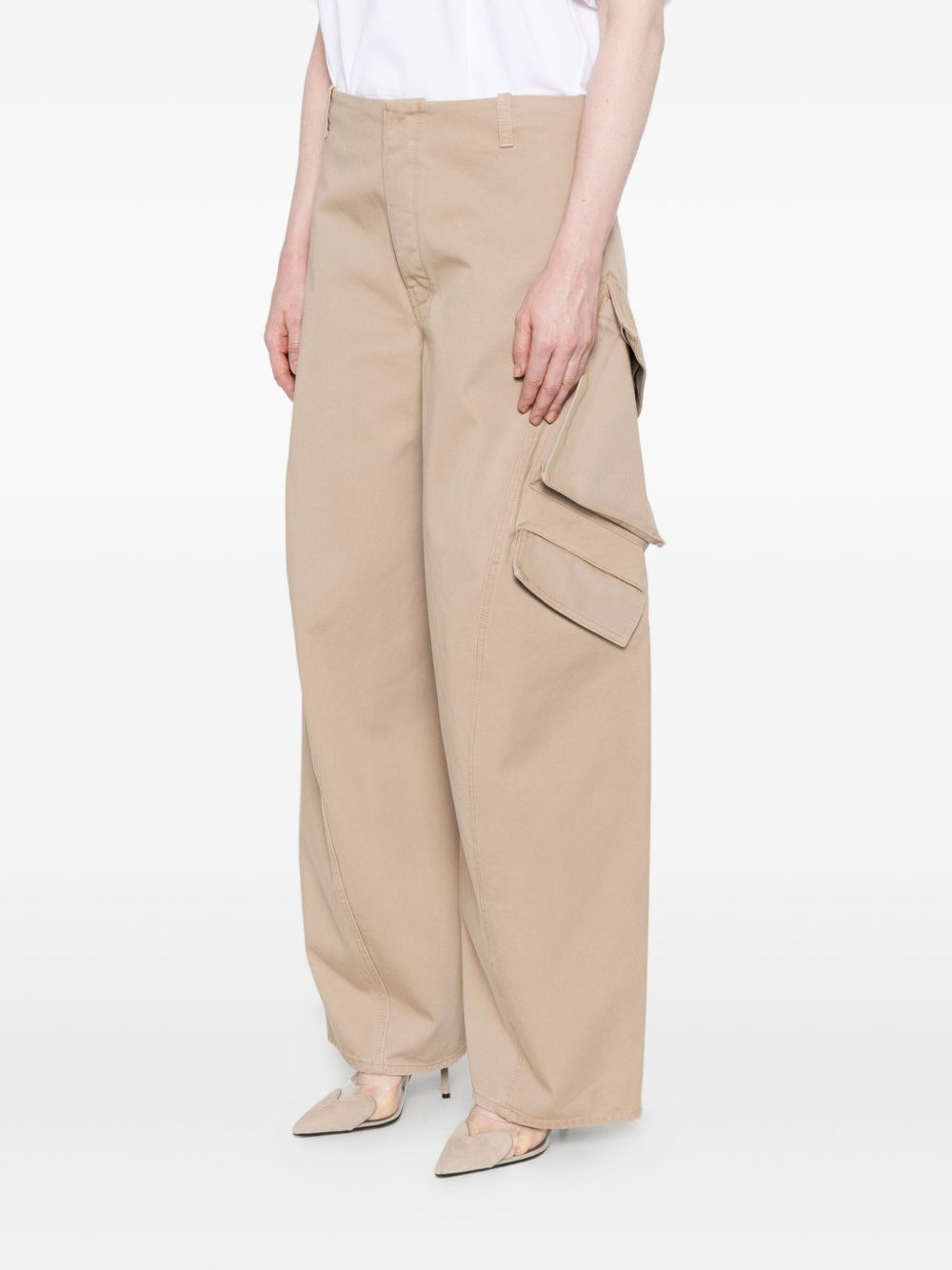 cotton cargo trousers - 3