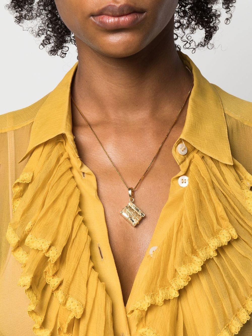 Rockstud quilted bag pendant - 2