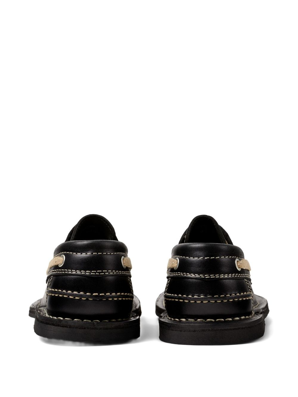 Eki leather lace-up boat shoes - 3