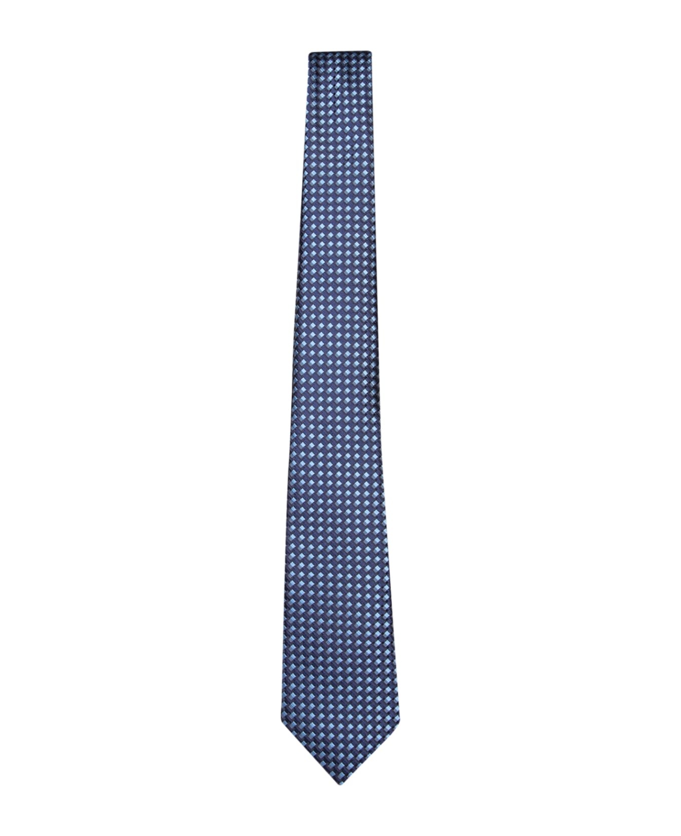 Blue Geometric Tie - 1