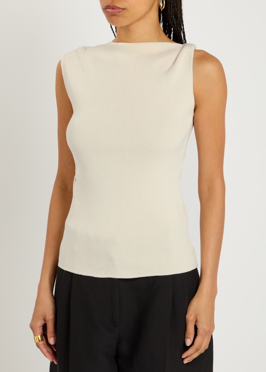 Almada Label Ami Off-the-shoulder Knitted Tank - 2