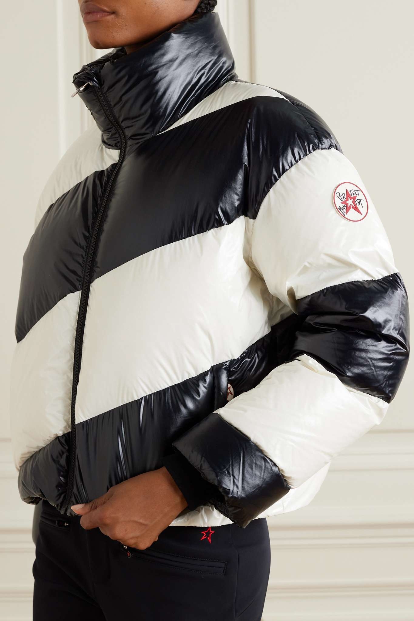 Super Mojo III striped quilted down ski jacket - 3