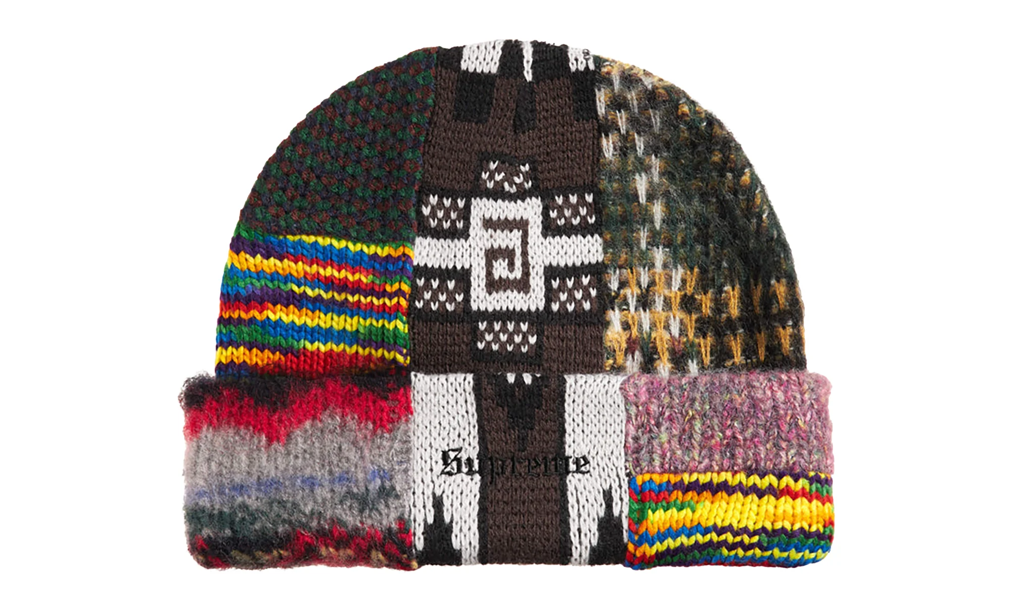 Patchwork Beanie "SS26 - Brown" SU27644 - 1