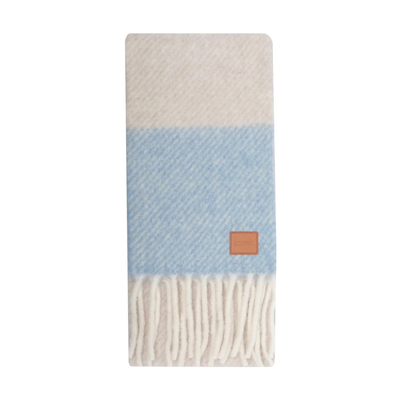 Loewe Women Loewe Logo Alpaca And Wool Scarf - 1
