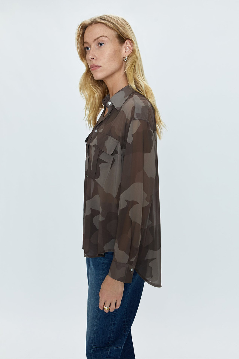REESE SHEER SHIRT - CAMO 5