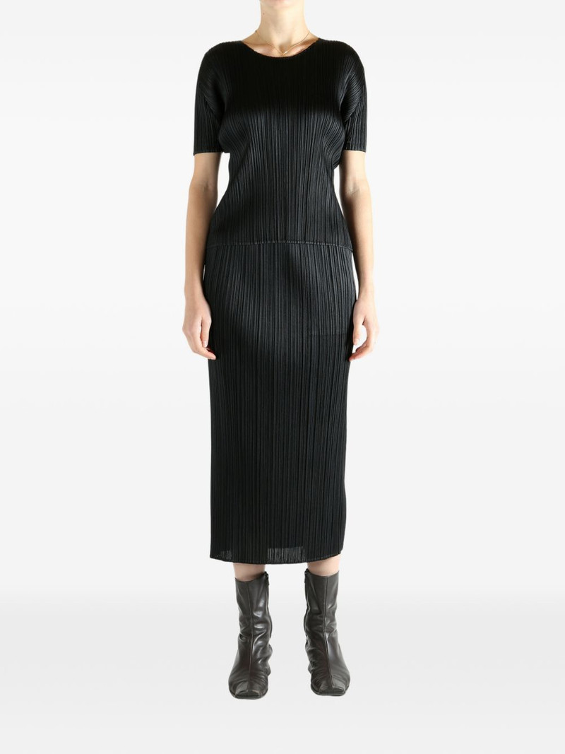 Pleats Please Issey Miyake pleated short-sleeve top outlook