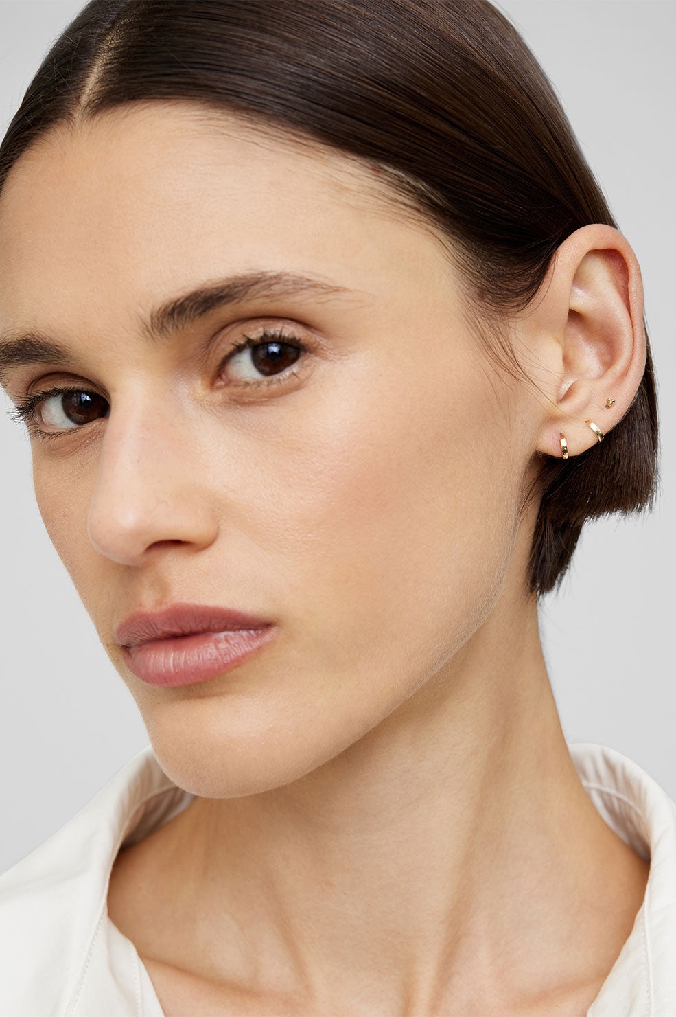 Mini Hoop Earring - 14k Gold - 2