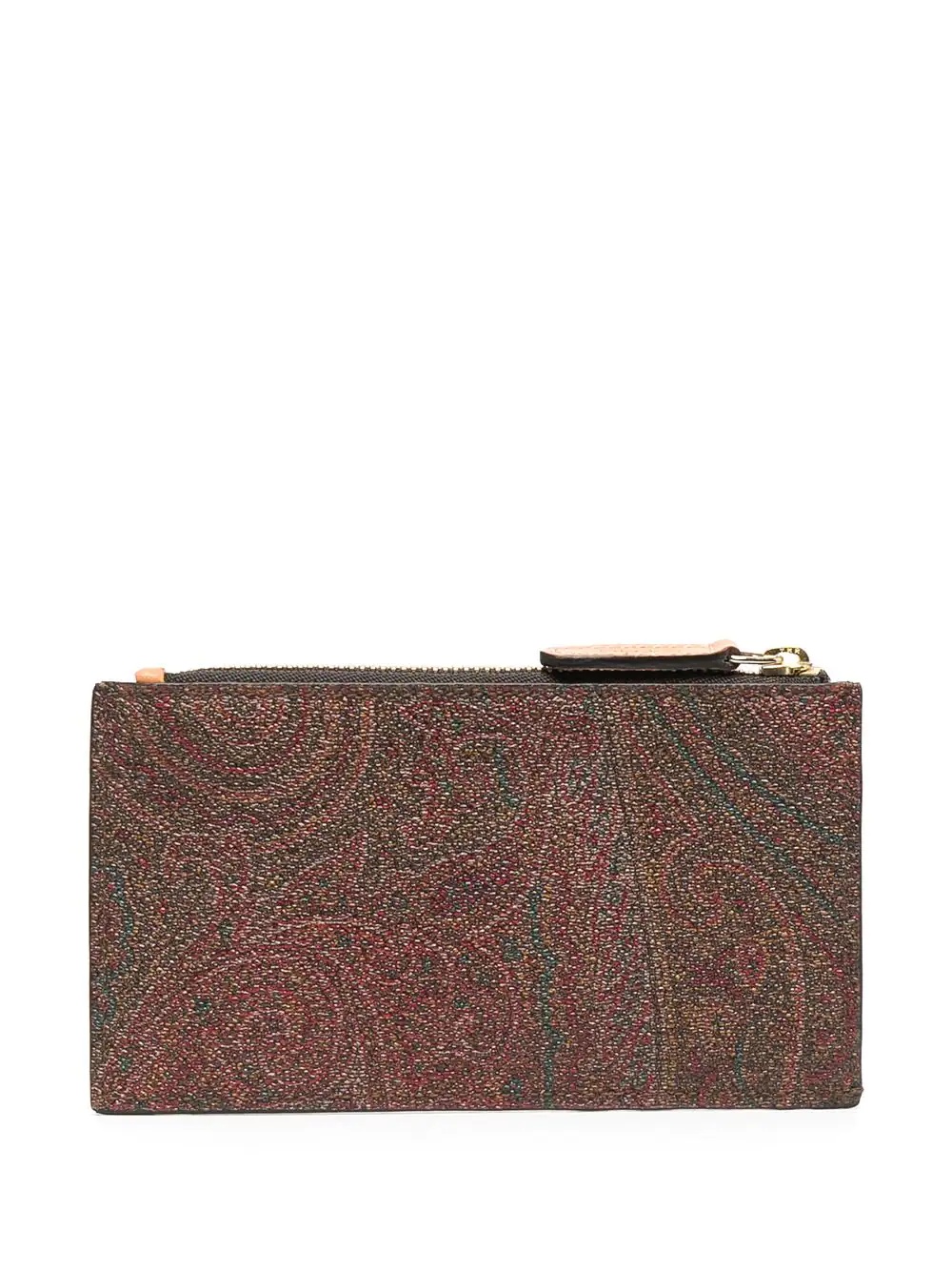 paisley-print zip-up wallet - 1