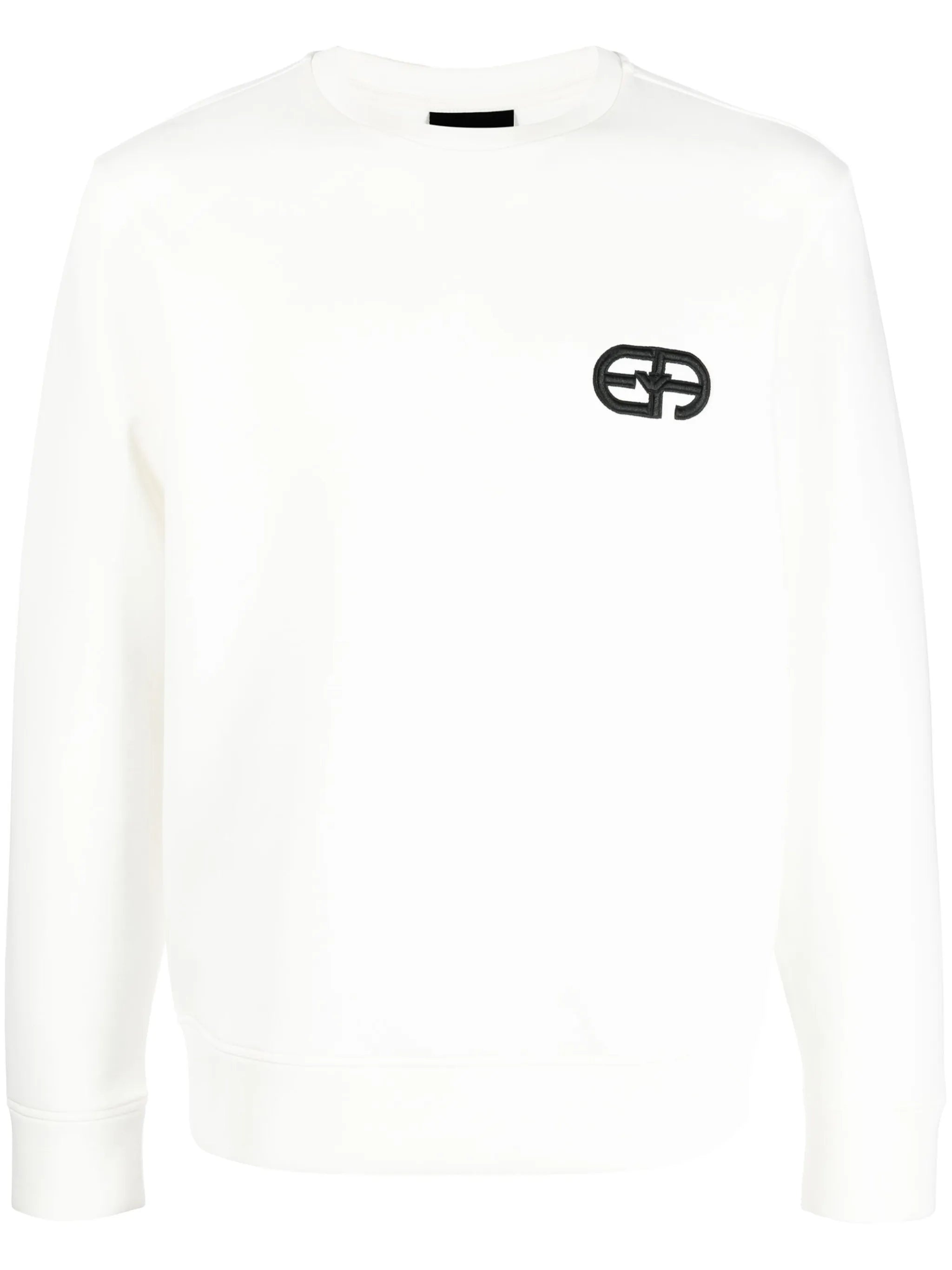 Emporio Armani Logo-embroidered Crew-neck Sweatshirt - 1
