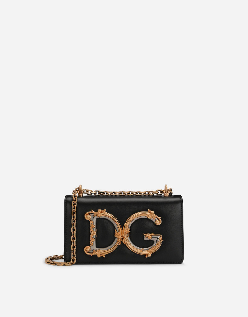 DG Girls phone bag in plain calfskin 1