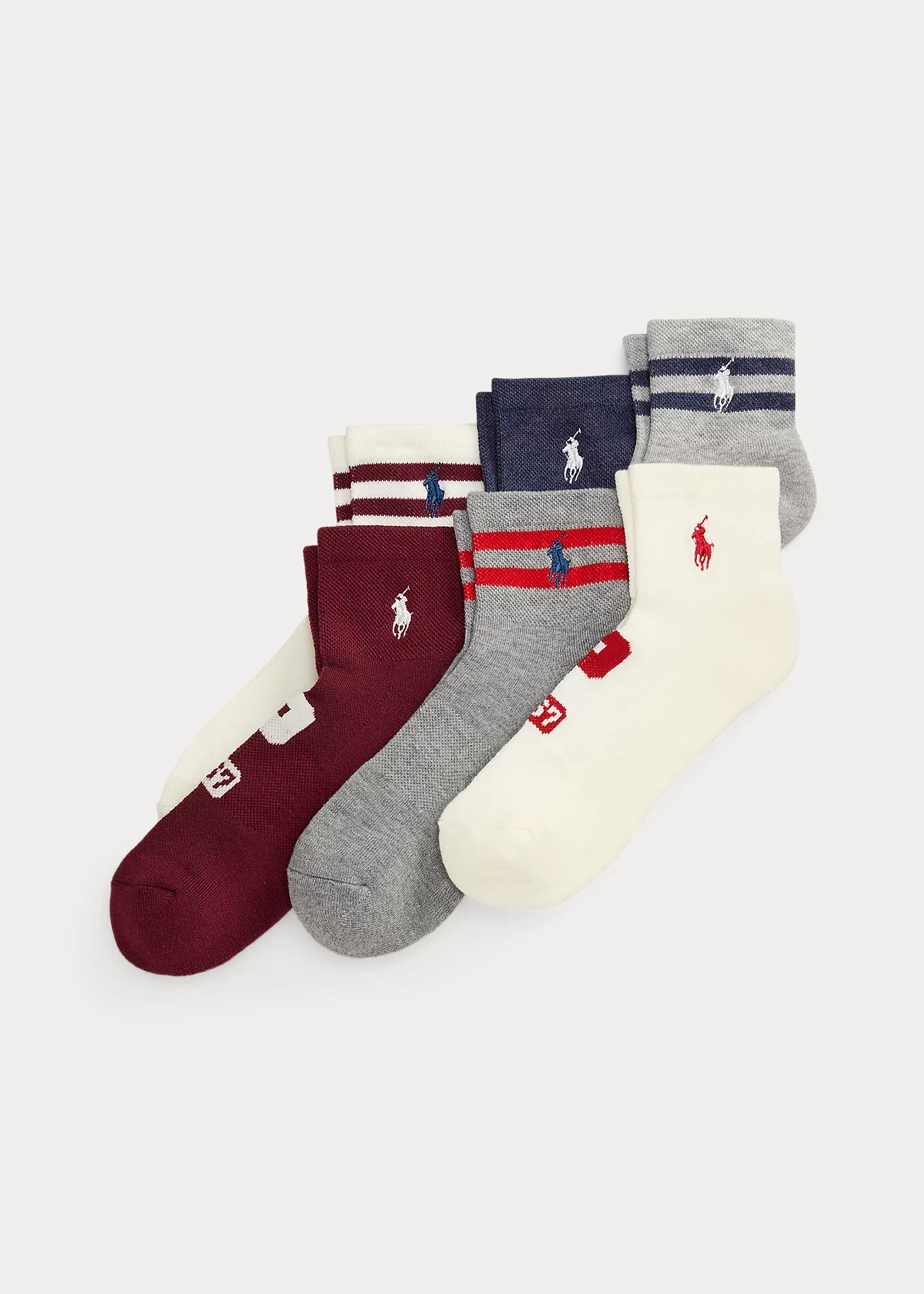 Logo Quarter-Crew Sock 6-Pack - 1