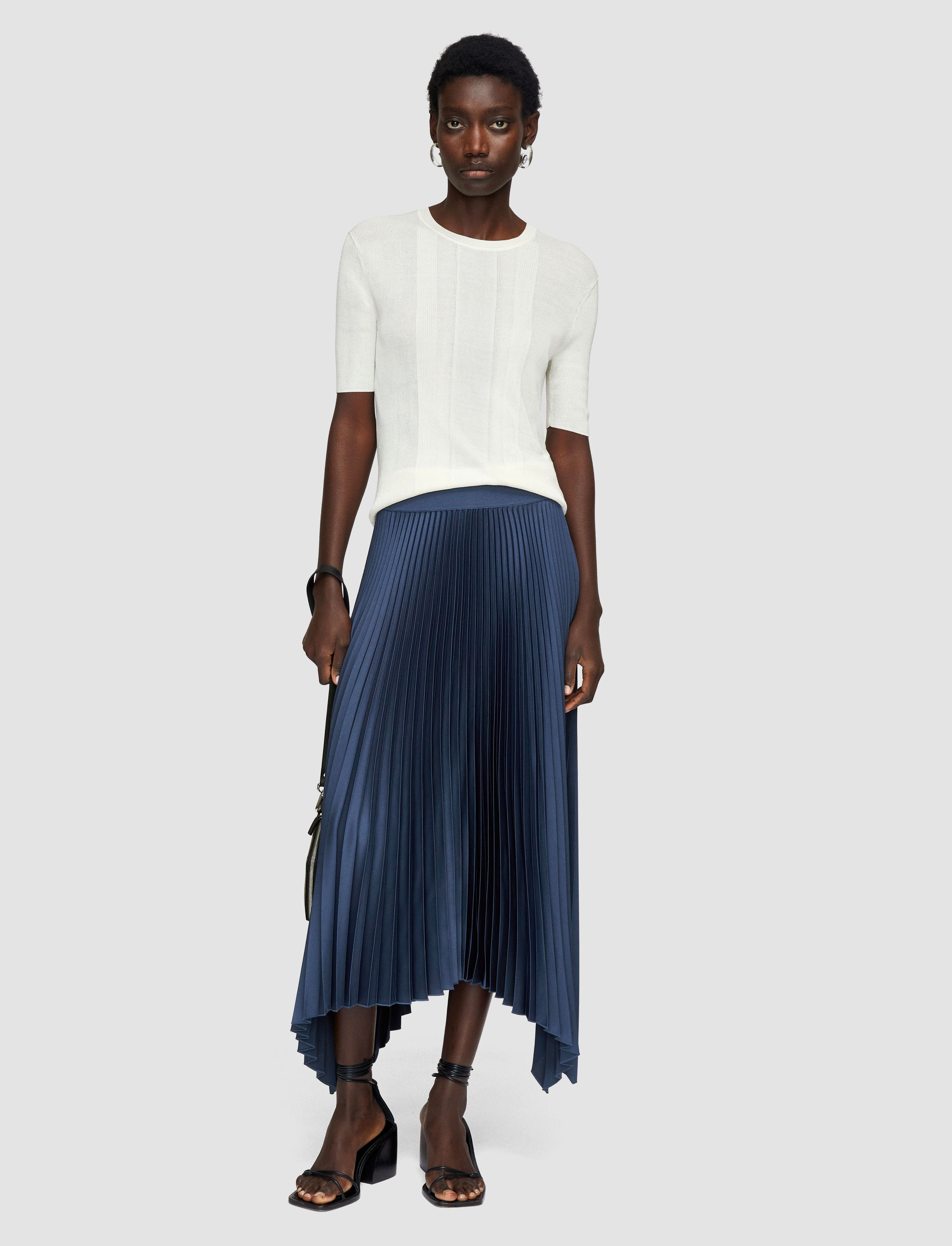 Ade Knit Weave Plissé Skirt - 2