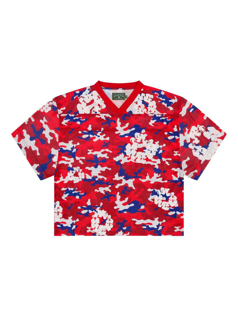 camouflage wreath mesh T-shirt 1