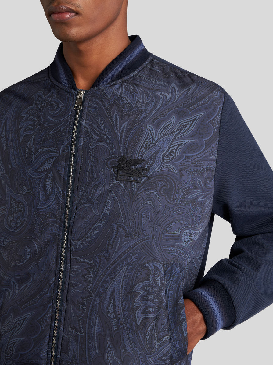 PAISLEY BOMBER JACKET WITH LOGO - 2