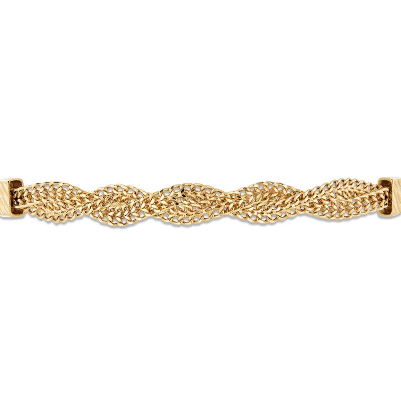 Woven In Gold Braided Bracelet 3