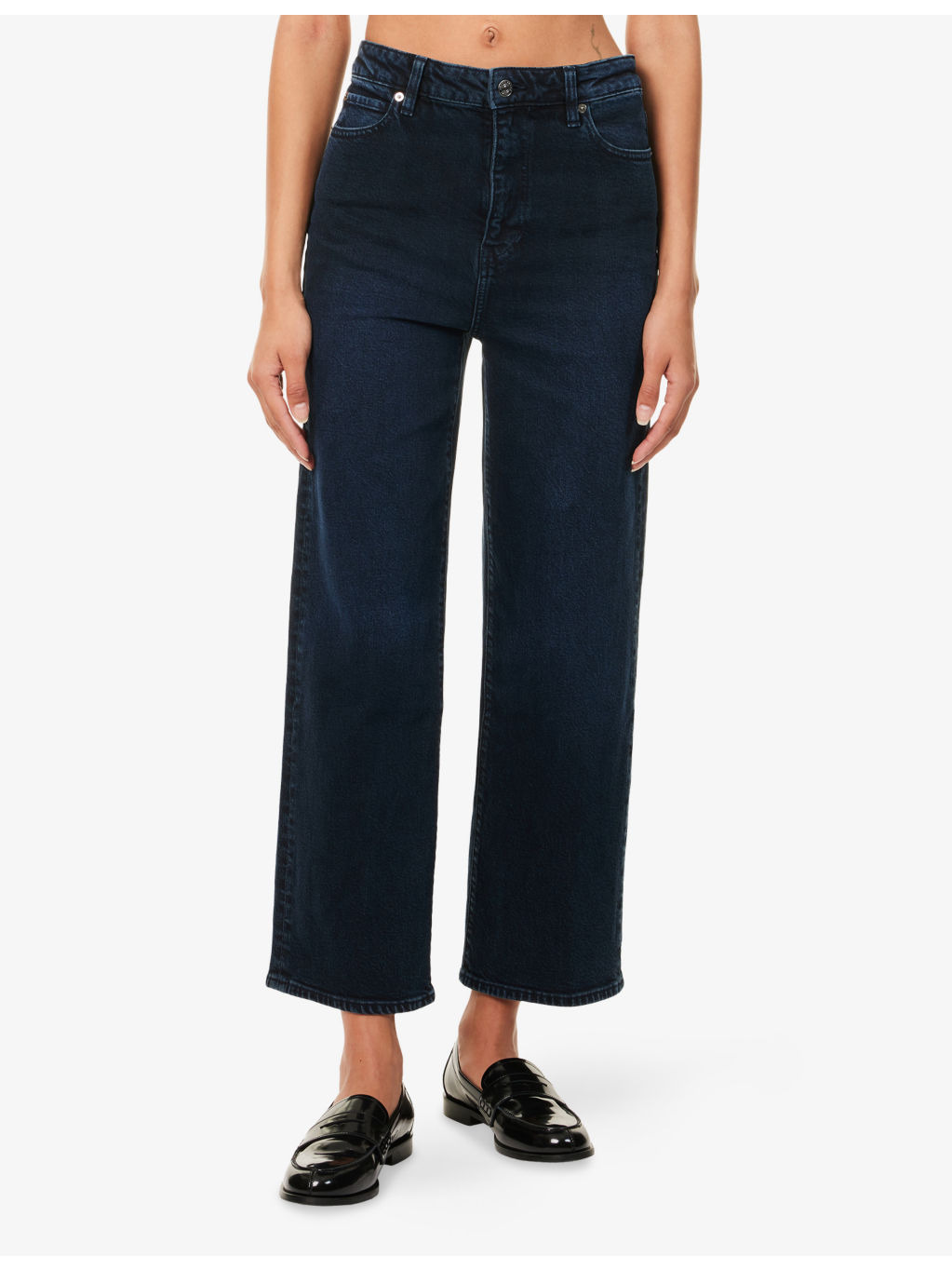 The Wide High-Rise Denim Jeans - 3