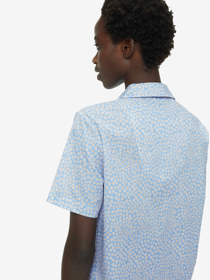 Women's Short Pyjamas Nelson 88 Cotton Batiste Blue 7