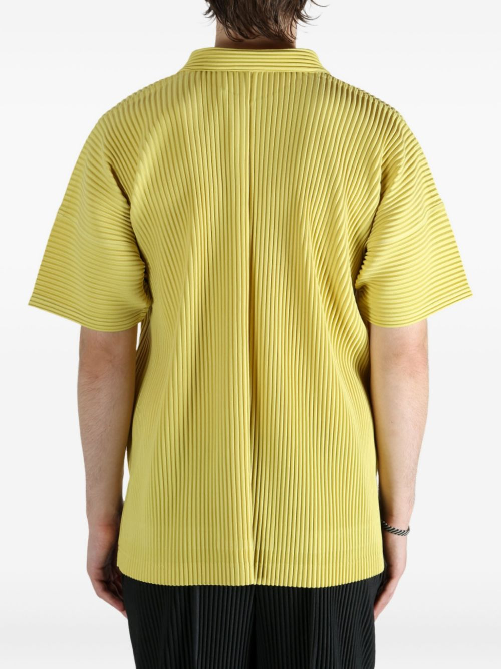 pleated short-sleeve shirt - 5