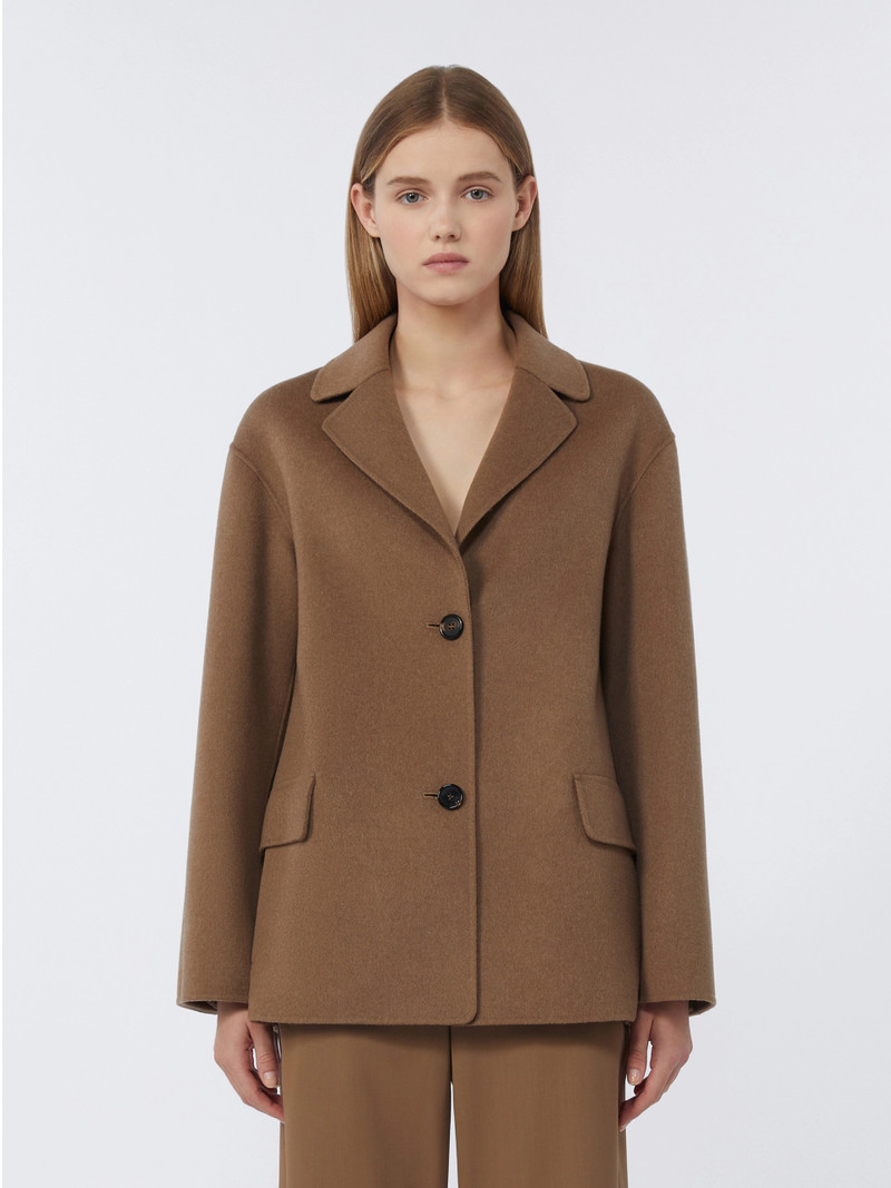 ELFI Single-breasted double-faced wool jacket - CAMEL 3