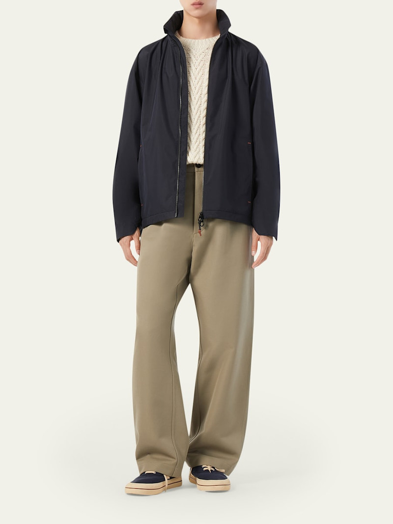 Loro Piana Men's Mei Microfiber Bomber Jacket outlook