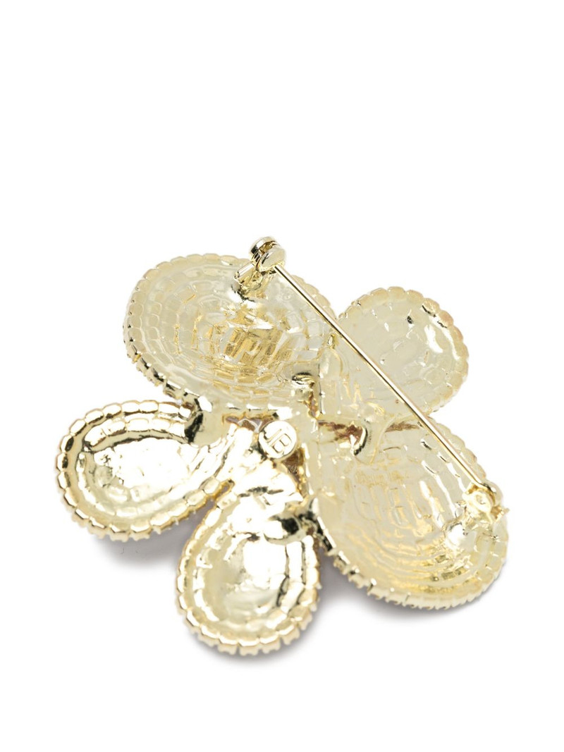 Jennifer Behr flower embellished brooch outlook