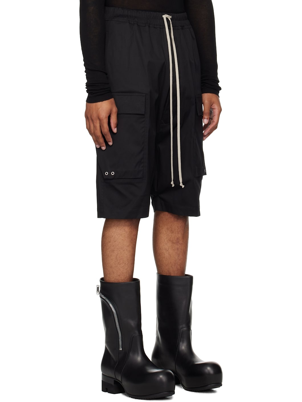 Black Concordians Cargo Pods Shorts - 2