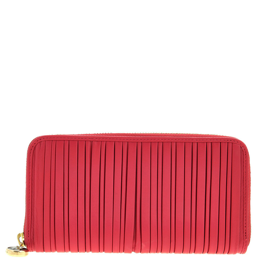 Bvlgari Plisse Monete Leather Zip Around Wallet - 3