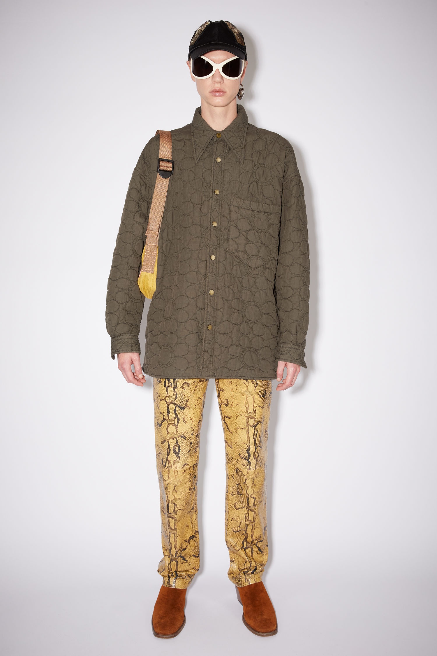 Quilted overshirt - Fox grey - 2