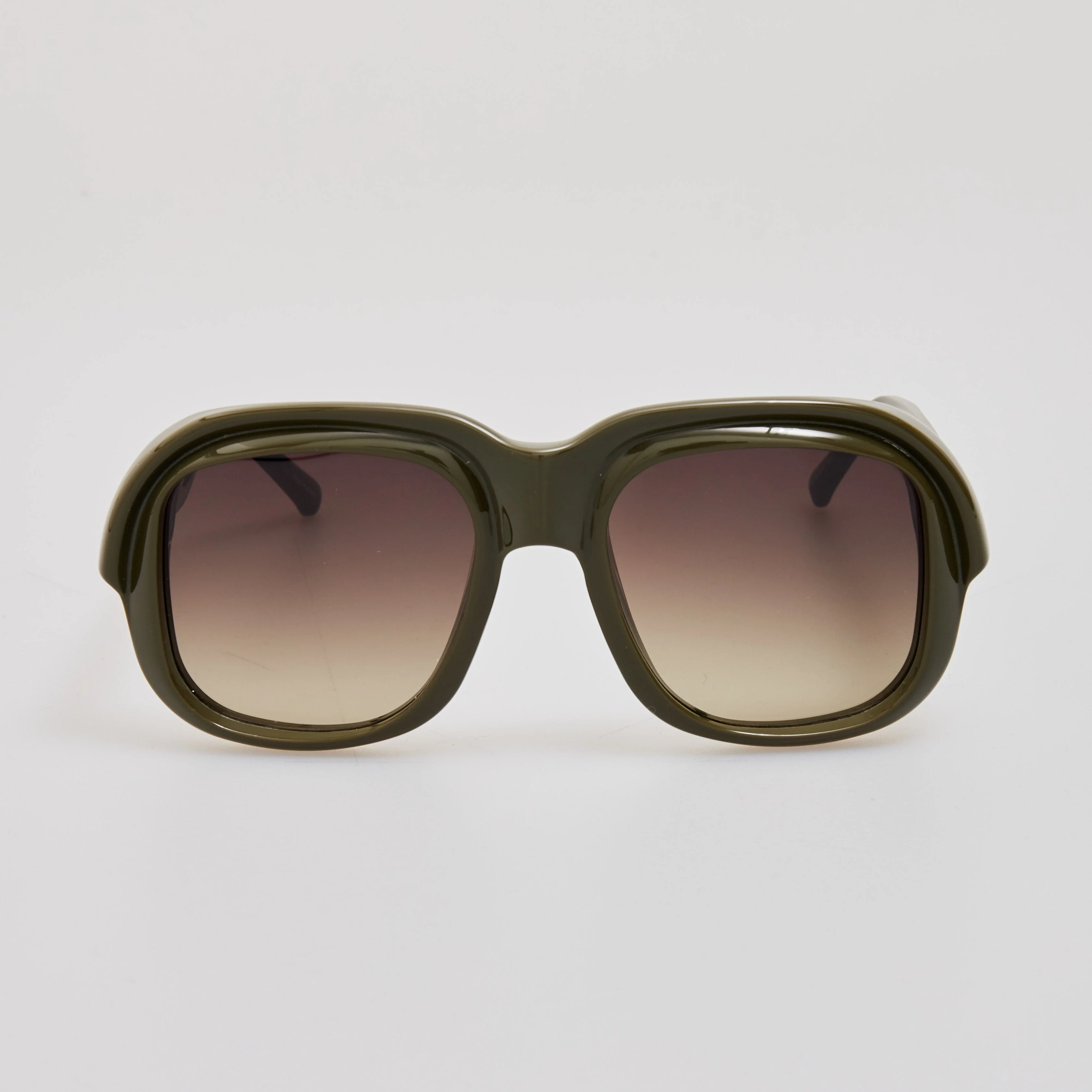 Oversize Sunglasses in Khaki - 1