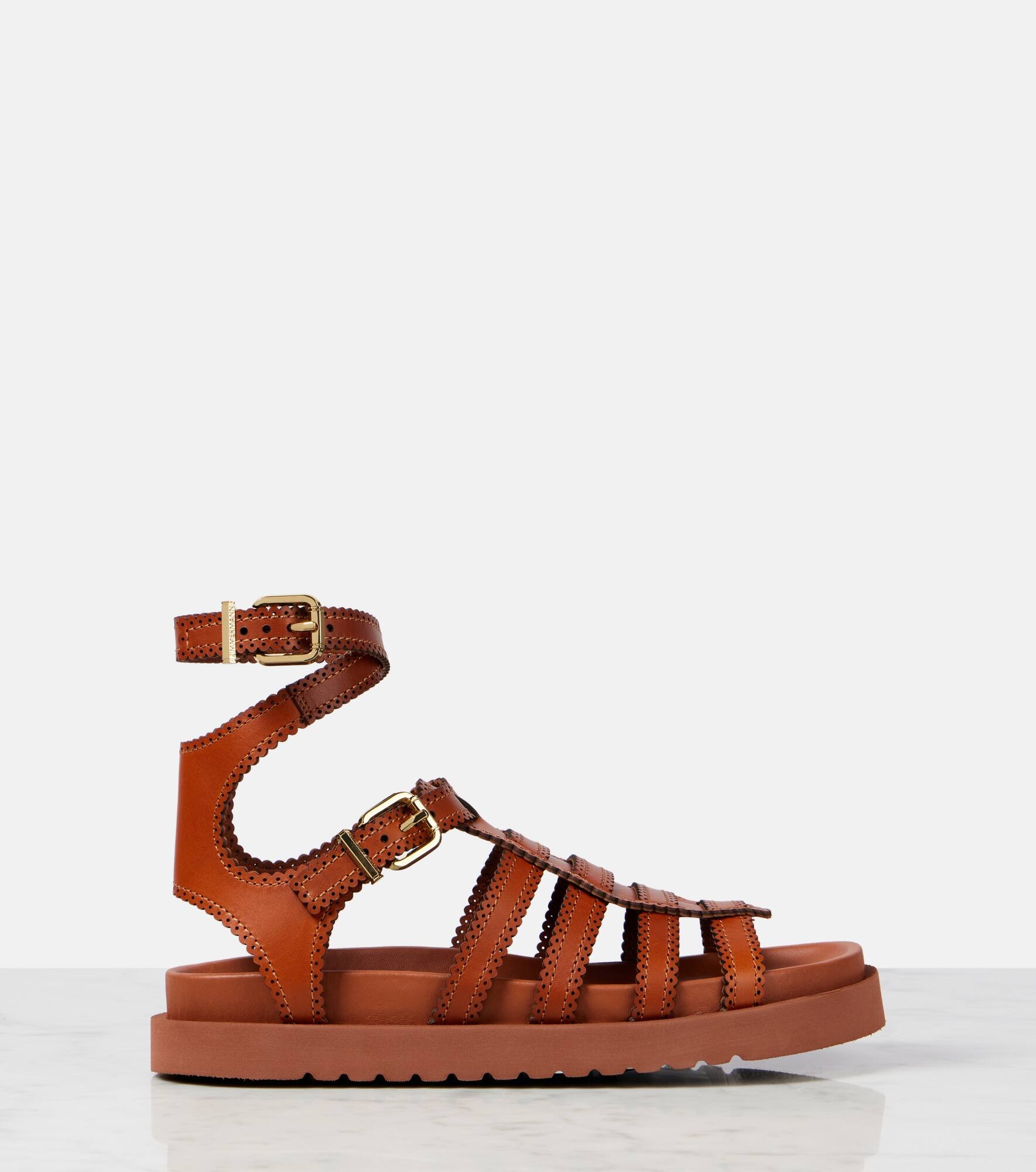 Goldie leather gladiator sandals - 4