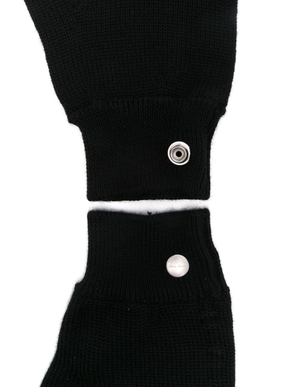 virgin-wool fingerless gloves - 2