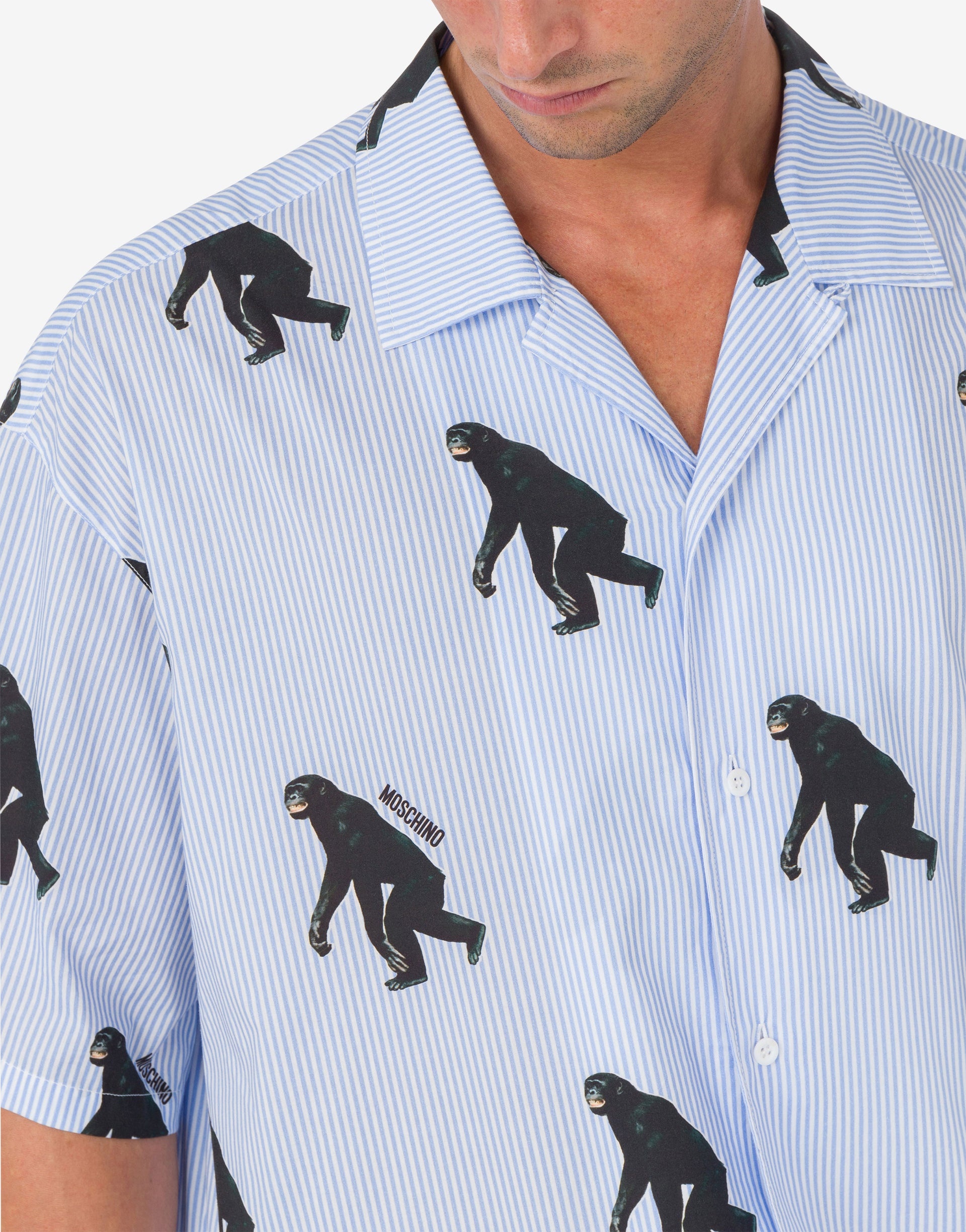 POPLIN SHIRT ALLOVER CHIMPANZEE - 3