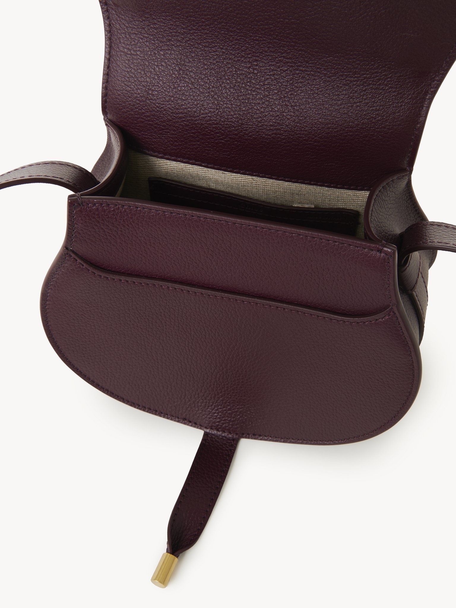 SMALL MARCIE SADDLE BAG IN GRAINED LEATHER - 5