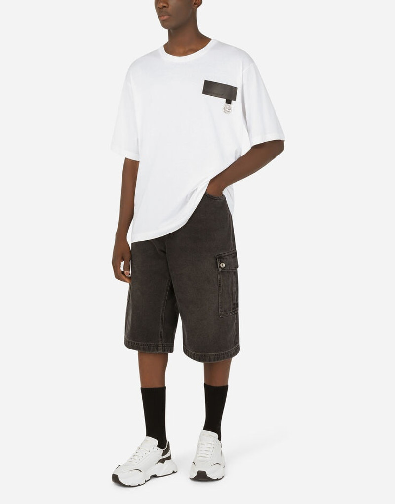 Cotton T-shirt with DG patch 6