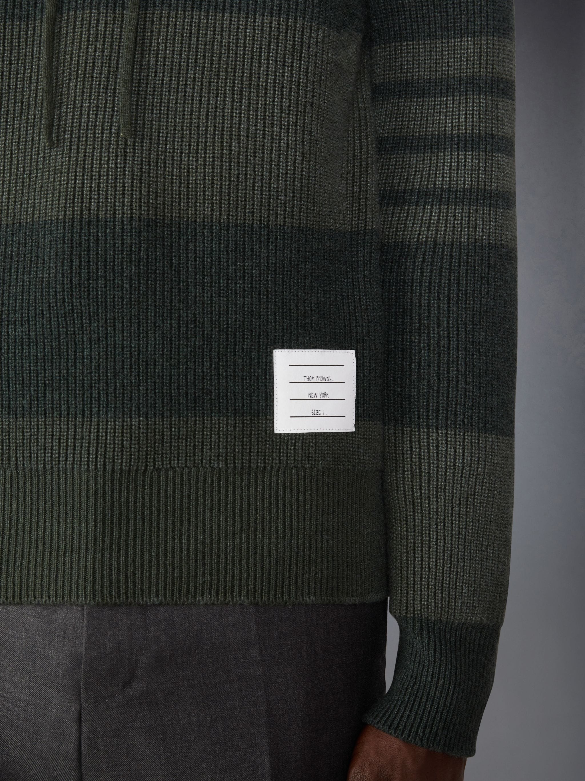 Cashmere 4-Bar Rugby Stripe Hoodie - 5