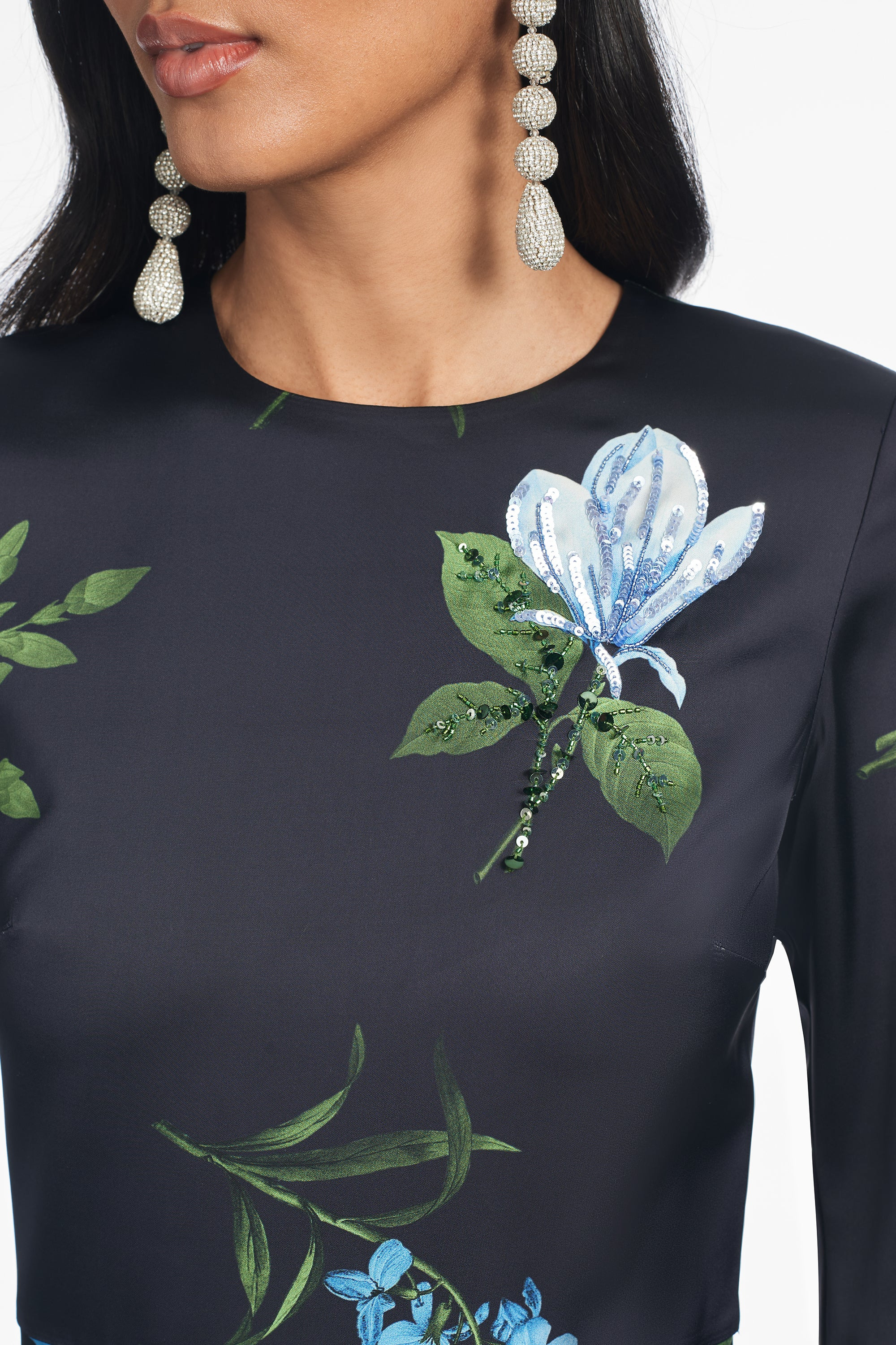 EMBELLISHED ALEX GOWN - NIGHT SKY BLUE OCULATA - 2