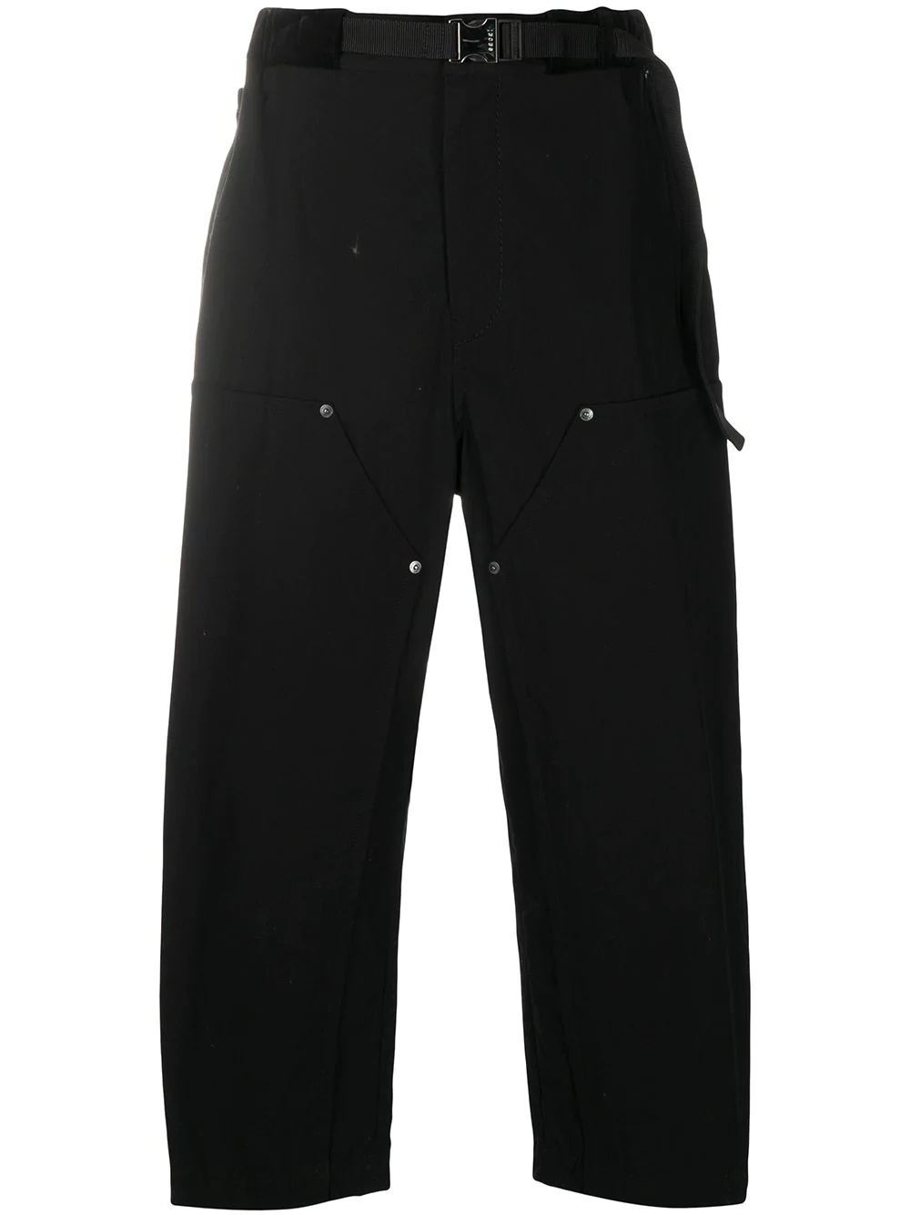 buckled cropped trousers - 1