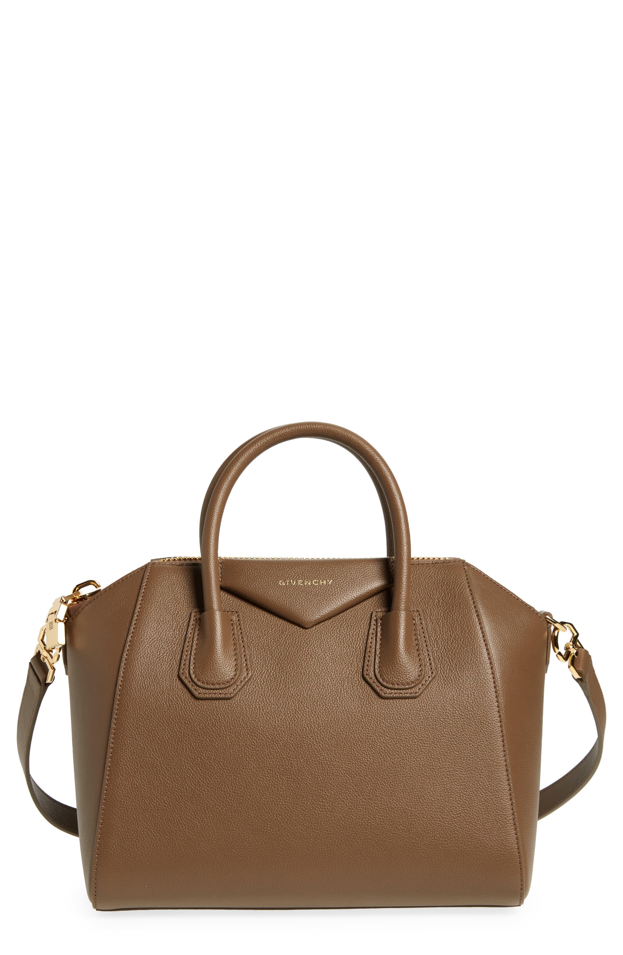 Small Antigona Leather Satchel - 1