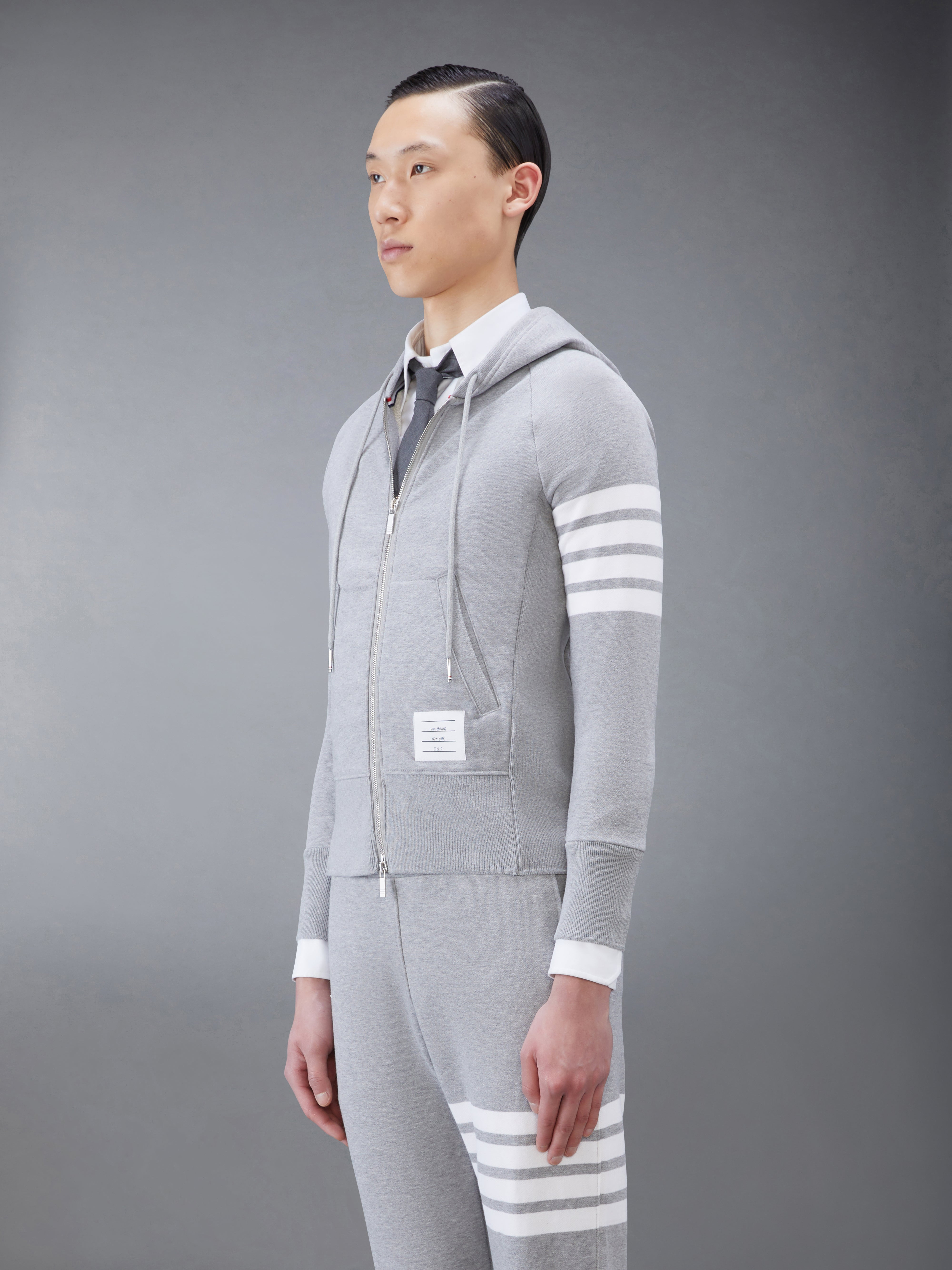 4-Bar zip-up hoodie - 5