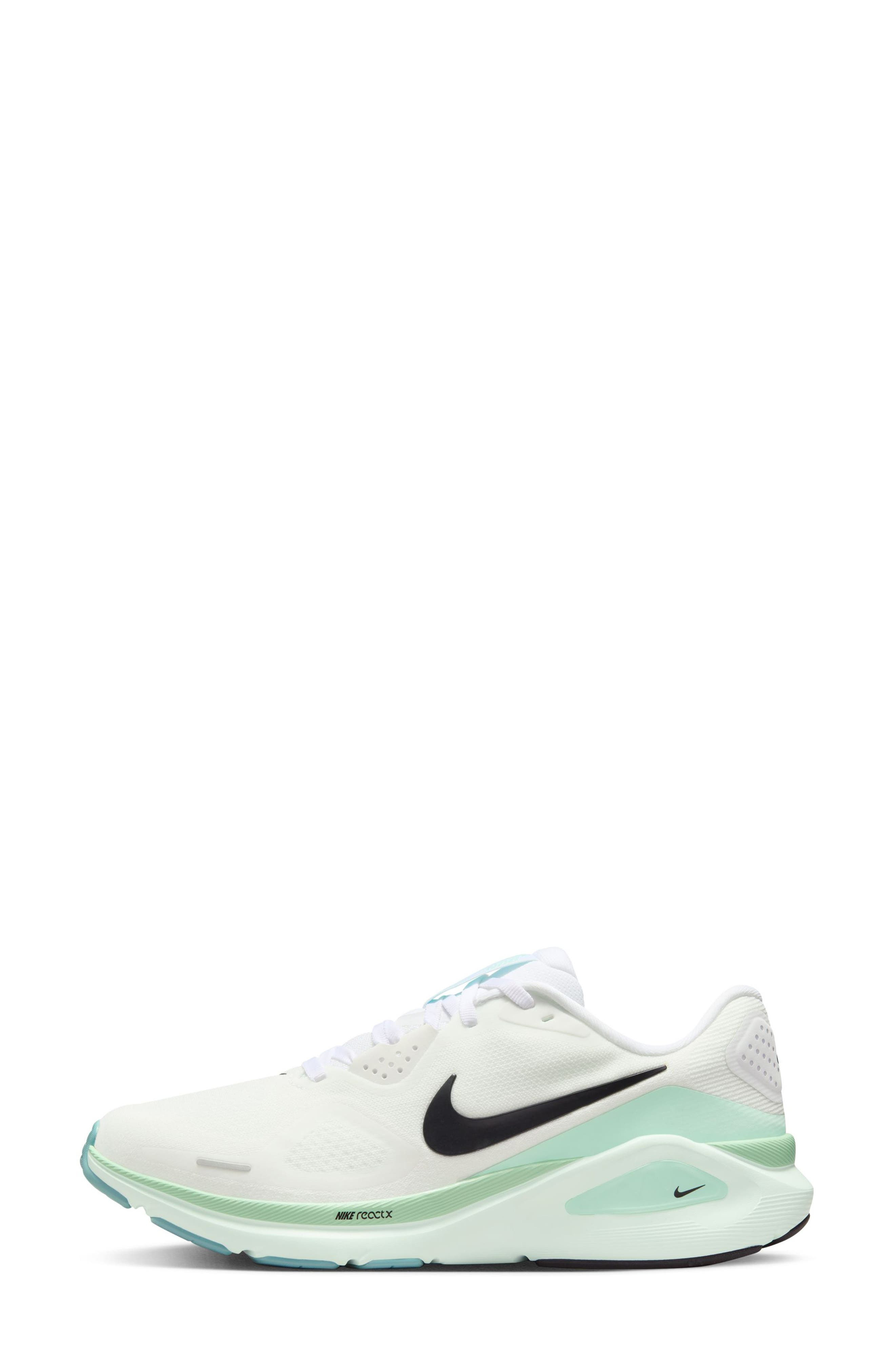 Nike Structure 26 Running Shoe in White/Black/Green/Mint at Nordstrom - 2