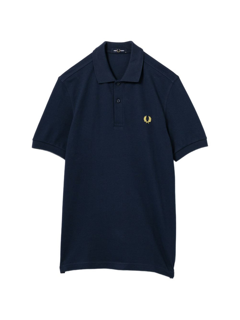 logo-embroidered polo shirt 1