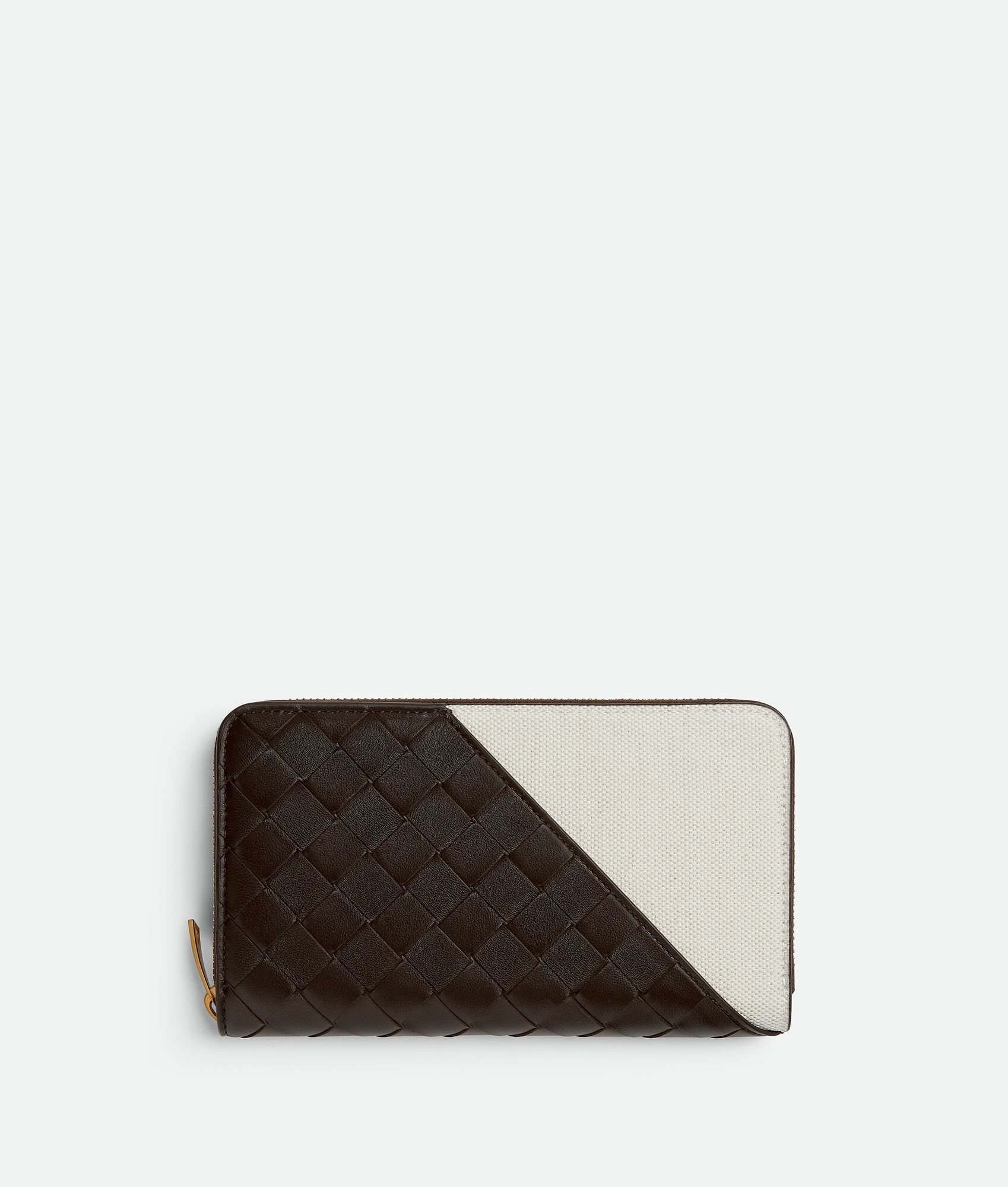 Intrecciato Diagonal Large Zip Around Wallet - 1