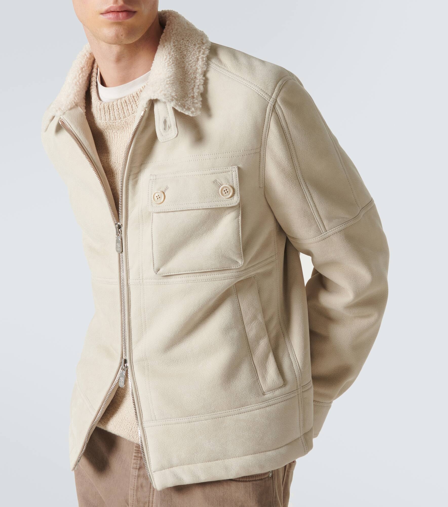 Shearling blouson - 5