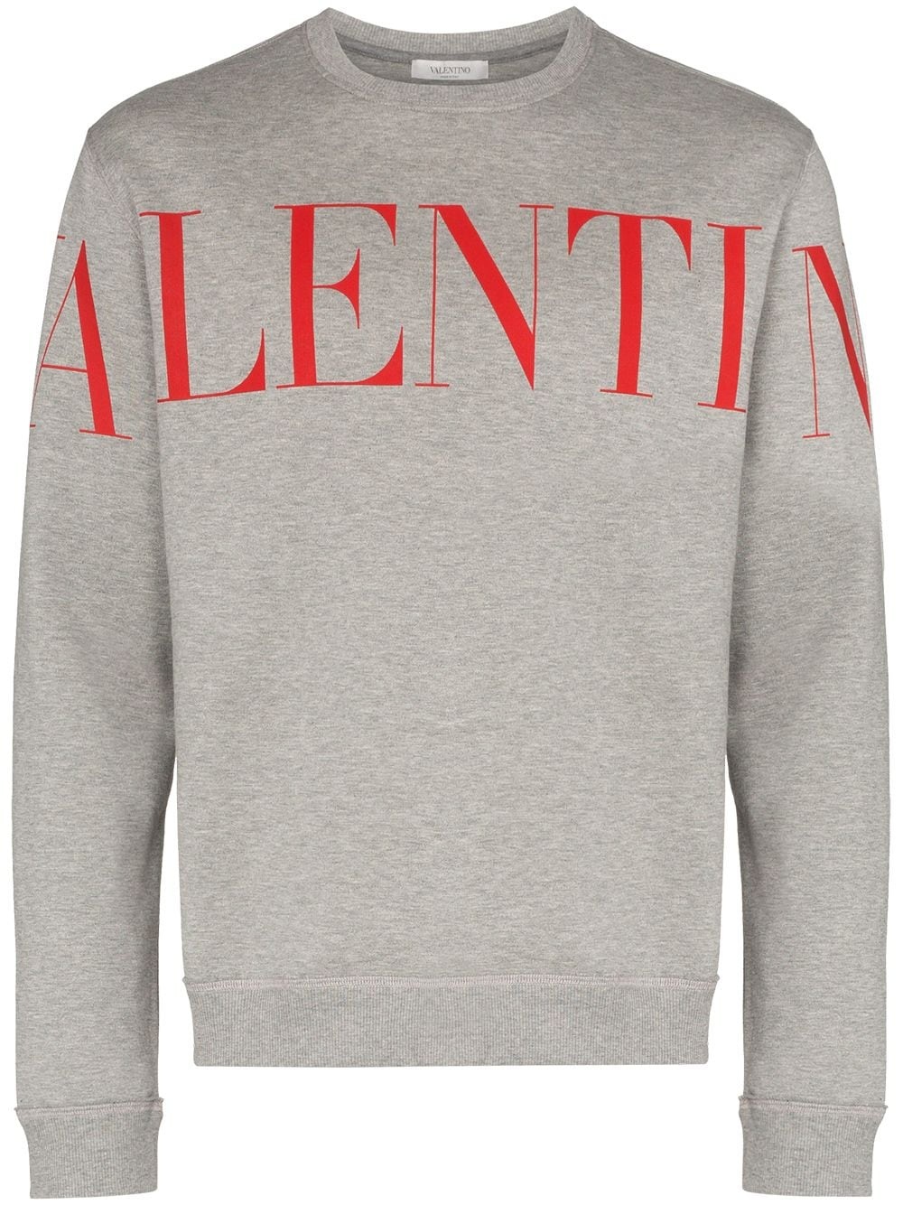 logo-print crewneck sweatshirt - 1